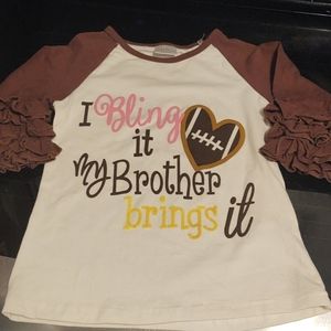 Football ruffle shirt